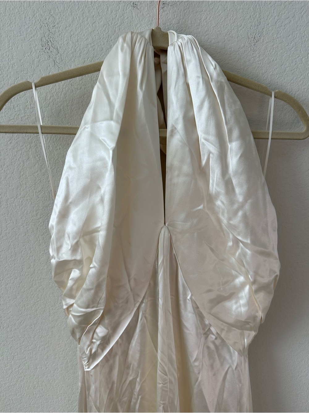 Reformation Veria 100% Silk Dress Ivory Maxi Dress Bridal SZ US 6 NWT - Picture 3 of 7